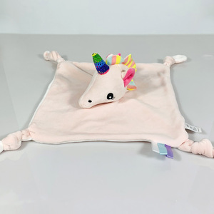 Bán Buôn Phim Hoạt Hình Unicorn Trẻ Em Của Thoải Mái Vải Khăn Tay Với Âm Thanh Giấy Động Vật Phong Cách Thoải Mái Mềm Đồ Chơi Tay Con Rối - Product Image 2