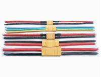 Câble connecteur XT60 en nylon et cuivre étamé, 50V, longueur 100mm, prise mâle-femelle pour batterie lithium et alimentation ESC de modèles RC