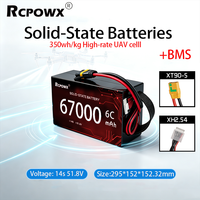 Batterie au lithium solide haute efficacité 67000mAh14S51.8V6C350wh/kg pour drone agricole de précision à grande portée pour la surveillance des cultures