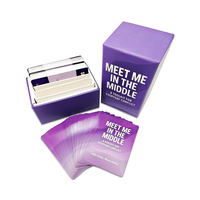 Jeu de cartes de luxe personnalisées avec logo imprimé et séparateurs pour adultes