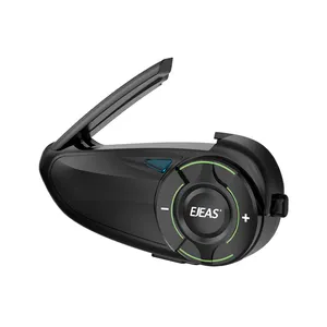 EJEAS Q8 Intercomunicador FM para capacete de motocicleta, sistema duplex completo à prova d'água bluetooth mesh, intercomunicador de longa distância de 1000m