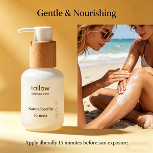 Crème <span class=keywords><strong>solaire</strong></span> au suif de bœuf nourri à l'herbe SPF 50 |   Oxyde de zinc minéral naturel |   Imperméable, respectueux des récifs coralliens, <span class=keywords><strong>non</strong></span> gras pour le <span class=keywords><strong>visage</strong></span> et le corps - Product Image 3