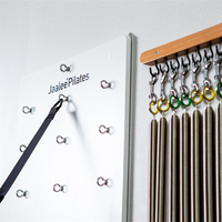 Accessoires de Pilates à fixation murale : ressort en fil de piano en cuir PU pour entraînement corporel en studio
