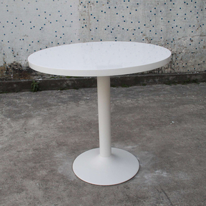 Ensemble de table à manger moderne ronde <span class=keywords><strong>blanche</strong></span> en surface solide de taille personnalisée, écologique, pour <span class=keywords><strong>la</strong></span> maison, les restaurants et les hôtels - Product Image 2
