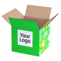 Caja de Envío Corrugada Verde de Alta Precisión, Caja de Mudanza, Cajas de Envío Personalizadas con Logotipo