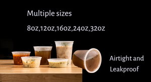 Contenedores de Alimentos Delicatessen al por Mayor, 8oz, 16oz, 32oz, Libres de BPA, Herméticos, Redondos, de Plástico, Proveedor OEM, Fábrica en Vietnam - Product Image 5