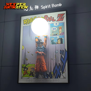 Figura de Anime en 3D con Marco, HESPER 44*32CM, Dragón Espíritu Bomb <span class=keywords><strong>Goku</strong></span>, el Mejor Regalo para Coleccionistas - Product Image 2