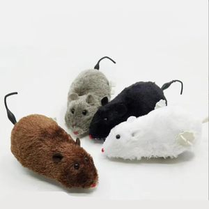 Jouets interactifs : Souris en peluche à remonter, jouet pour chat, jouet pour animaux de compagnie, jouet de course pour chats - Product Image 1