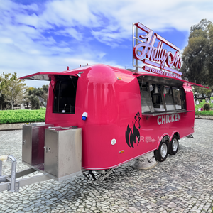 Camion de restauration mobile moderne en acier inoxydable avec capacités de vente de fast-food, de bonbons, de chips et de snacks - Product Image 1