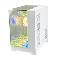 Pcooling Offre Spéciale Gaming Pc Computer Case Towers Atx Itx M-Atx Case Gamer Customization Gaming Transparent Black Computer Case