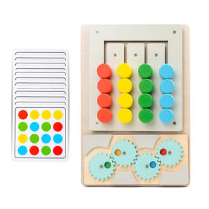 Juego de ábaco de madera Montessori, calculadora de coordinación mano-ojo para preescolar y educación de la primera infancia, juguetes educativos para niños - Product Image 6