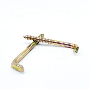 Vis <span class=keywords><strong>à</strong></span> <span class=keywords><strong>crochet</strong></span> en L en acier zingué jaune pour <span class=keywords><strong>bois</strong></span> - Product Image 4