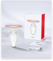 Masseur Micro-Courant à Faible QMC pour Usage Domestique, Appareil de Beauté Portable (États-Unis) pour Raffermir la Peau, Drainage Lymphatique, Lifting Visage et Cou