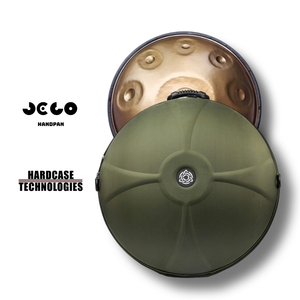 JELO 10-Notes Ember Steel Roségold <span class=keywords><strong>Handpan</strong></span> D Minor Percussion Instrument mit Hartsc halen koffer und Tasche - Product Image 2