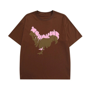 T-shirts formels pour hommes en coton tricoté 100% de haute qualité, coupe classique, col en V, bordure contrastée, OEM, vente en gros, personnalisables - Product Image 6