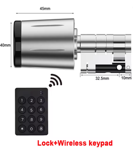 IP67防水電子ハーフユーロシリンダーロックRFIDカードTuya Ttlock BLEキーレスサムターンデジタルスマートシリンダードアロック - Product Image 1