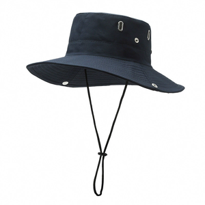 Chapeau bob unisexe en polyester à séchage rapide, réglable, à large bord, avec cordon de serrage, pliable, imperméable, pour la pêche et les activités de plein air - Product Image 3