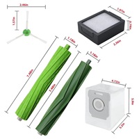 Cocok untuk Irobot Roomba I7/i3/i4/e5/e6/e7 Vacuum Cleaner Hepa Filter Side Brush Vacuum Cleaner Bags Set Vacuum Cleaner Parts