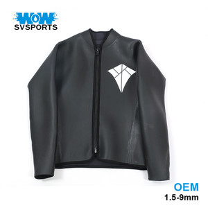 De neopreno de 3MM de manga larga Mono para hombres <span class=keywords><strong>traje</strong></span> de buceo <span class=keywords><strong>chaqueta</strong></span> <span class=keywords><strong>traje</strong></span> invierno Top nadar caliente Surf arriba - Product Image 2