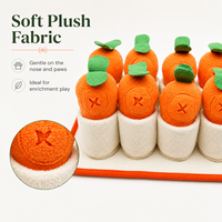 Jouets interactifs éducatifs et écologiques NCI pour chiens et chats de taille moyenne – Jouets à mâcher durables avec design de dessin animé pour l'entraînement et la réduction de l'anxiété polaire