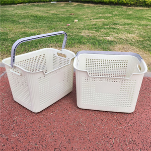 Laundry <b>Basket</b> Rectangle <b>Large</b> Durable Clothing Organizer Storage Bin For Bathroom Shower - Product Image 3
