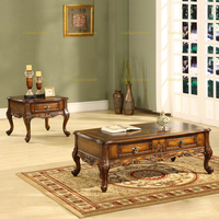 Ensemble de canapés haut de gamme de style européen, en bois massif sculpté, canapés en tissu, style antique de luxe, ensembles de canapés en tissu pour salon