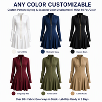 Robe Courte Élégante et Évasée Sur Mesure pour Femme, Taille Haute, Grandes Tailles, Usine de Vêtements OEM ODM