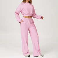 Ensembles de sport tendance 2025 : Cardigan en maille pied-de-poule et veste pull pour femme – Ensembles décontractés 2 pièces à manches longues pour l'hiver