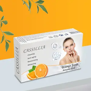 Cassillia 2022 Baru Putih Aura Miracle Aloe Vera Sabun Mencerahkan Pengelupasan Afrika Wortel Sabun Alami