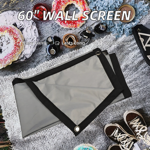 Schermo per Proiettore 16:9 in Tessuto Metallico Anti-Luce, Telo Riflettente 4K ad Alta Definizione, Schermi di Proiezione Pieghevoli con Cornice Fissa - Product Image 2