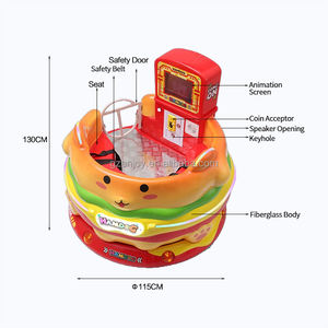 2-persoons indoor muntautomaat met draaiende glazen bekers, attractie voor kinderen, draaiende bekers met verlichting - Product Image 6
