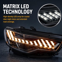 Accessoires de voiture Audi A6 2012-2015, style RS6 modifié, ensemble de phares LED 12V 6000K, nouveau système d'éclairage automobile de remplacement