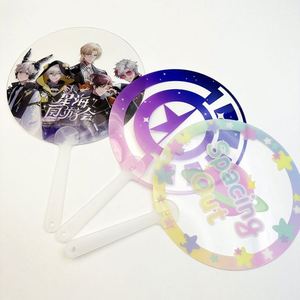 พัดมือพลาสติกใสแบบใหม่สไตล์เคป๊อป พร้อมงานฝีมือพลาสติกใสสุดน่ารัก - Product Image 3
