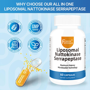 ผู้ผลิตอาหารเสริมนัตโตไคนาสเซส เซอร์ราเปปเทส แบบลิโปโซม บำรุงระบบทางเดินหายใจ แคปซูลนัตโตไคนาสเซส - Product Image 4