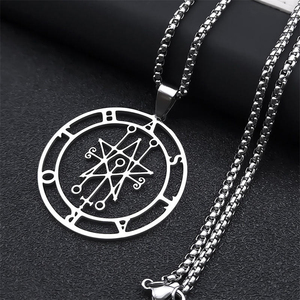 Collar con Símbolo del Demonio <span class=keywords><strong>Goetia</strong></span>, Collares de Acero Inoxidable al por Mayor, Collar de Oro Personalizable, Joyería de Escorpión - Product Image 5