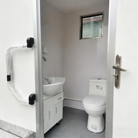 Remorque de toilette extérieure de luxe à 2 stalles Remorque de toilette portable