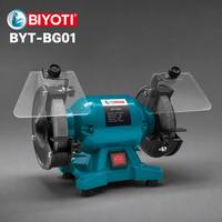Meuleuse d'établi électrique multifonction BYT-BG01 de haute qualité avec double meule et moteur intégré – Idéale pour le bricolage