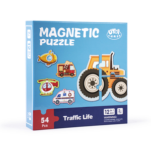 Fabricant de jouets personnalisés en gros, puzzles magnétiques de véhicules populaires, jeu de <span class=keywords><strong>puzzle</strong></span> pour enfants - Product Image 1