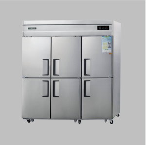 Congelador de 6 Puertas de 65 Pies Cúbicos, Puerta Sólida de Acero Inoxidable, Enfriamiento por Ventilador, Control Digital de Temperatura Automático, Puerta con Cierre Automático - Product Image 1