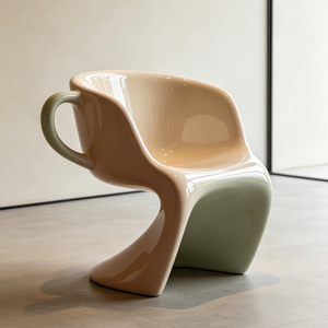 Silla con Forma de Taza de Café Personalizada, Novedosa Silla con Forma de Taza para Cafetería Comercial Moderna, Muebles para Restaurante, Asientos Decorativos - Product Image 1