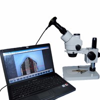 Microscope numérique USB professionnel 3MP avec caméra oculaire 2048x1536 30fps et objectif relais intégré pour l'inspection industrielle des circuits imprimés