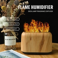 Diffuseur d'aromathérapie à flamme directe d'usine, 150 ml, USB, ultrasonique, flamme 3D colorée, diffuseur d'arômes LED pour la maison, la chambre à coucher, le bureau