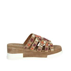 Pantuflas de Casa Cinzia Soft Donna Ciabatta Color Taupe con Plataforma - Product Image 3