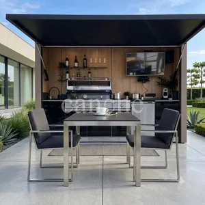 High Quality BBQ <b>Grill</b> Station Fireproof Waterproof Outdoor Kitchen BBQ Cabin Europe - Product Image 2