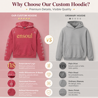 Sweat-shirts à capuche streetwear personnalisés OEM, tissu épais, logo brodé, strass, perles, manches raglan, production en gros