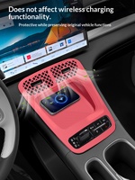 Alfombrilla Antideslizante de Silicona para Consola Central, Protector de Portavasos, Base de Carga Inalámbrica para Geely ex2 2026