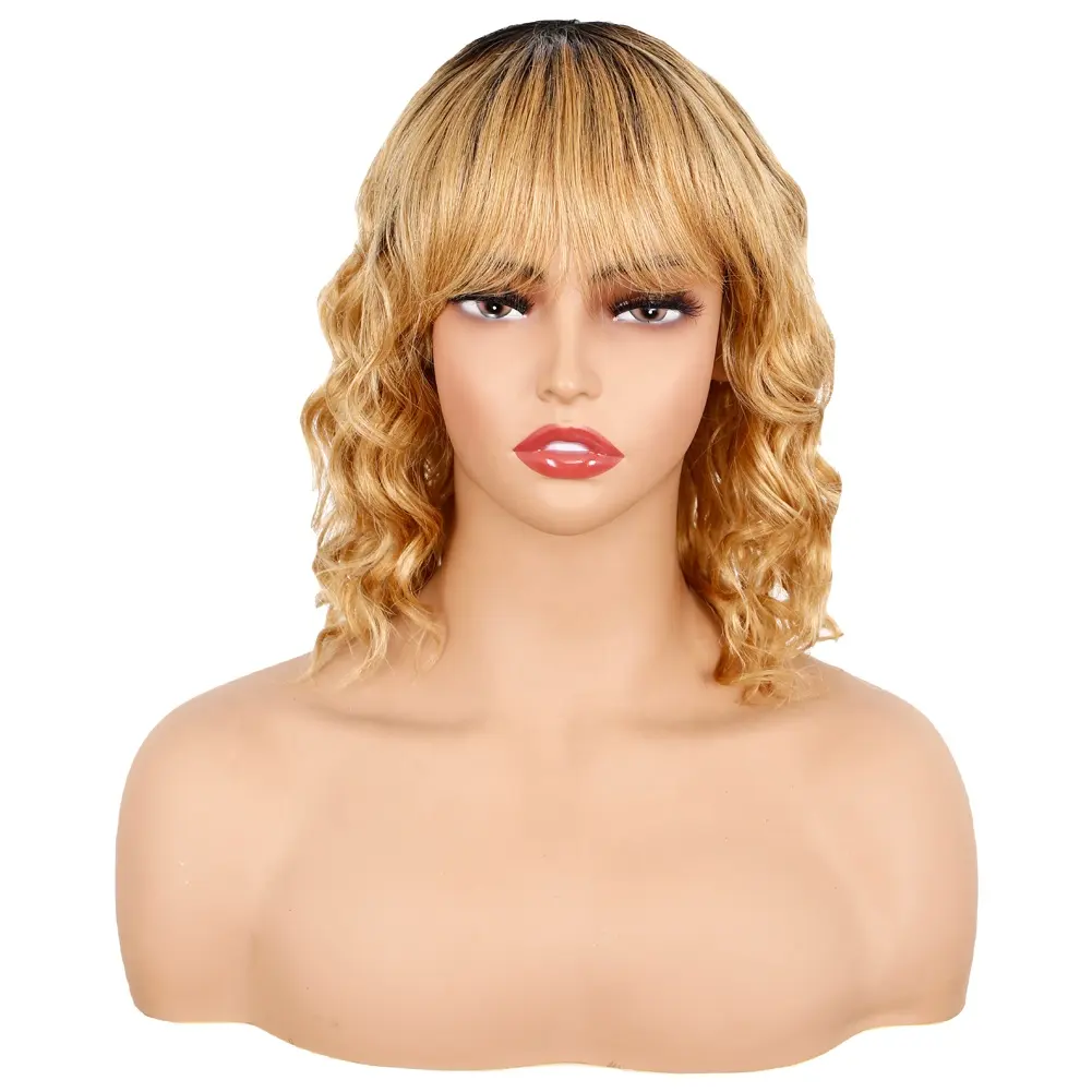 Wholesale Cheap 100% Brazilian human hair short pixie cut curl weave and wigs raw hair extension wig