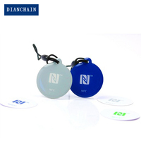Benutzer definierte druckbare QR-Code und URL-codierte Epoxy NFC Pet ID Halsband Tag für Hund/Katze Tracking