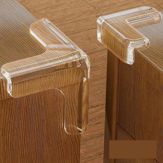 Baby Safety Silicone Table Corner Protector Furniture Edge Protection Cover Transparent Children Anti Collision Edge Guards