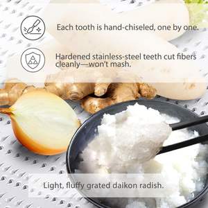 Râpe à gingembre et à ail en acier inoxydable de qualité supérieure, polie miroir, râpe à wasabi, zester à ail, éplucheur - Product Image 5